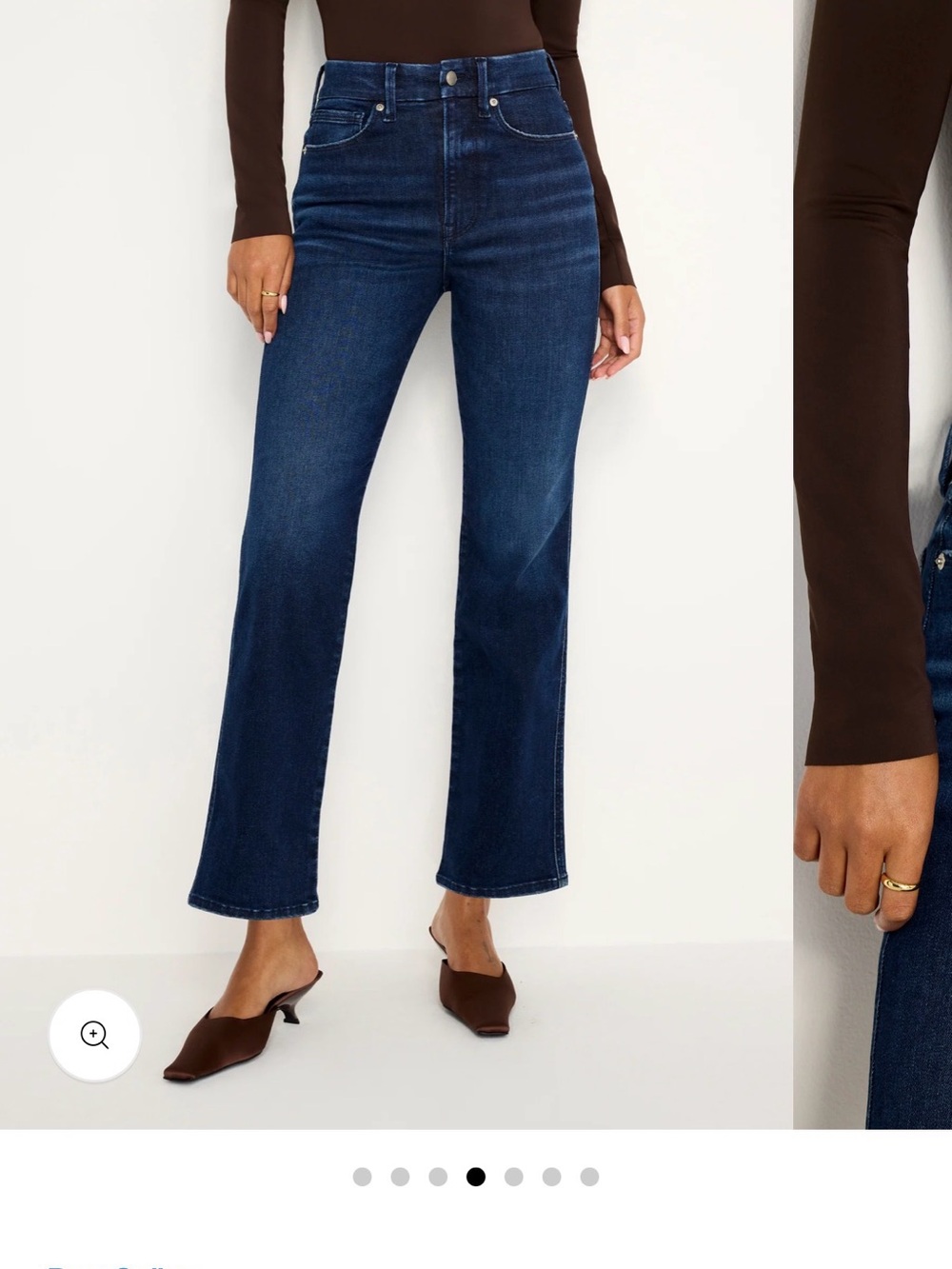Good American Always Fits Good Curve Straight Jeans- Indigo707